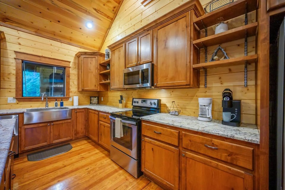 Everything you need to prepare meals or snacks—spacious and inviting.