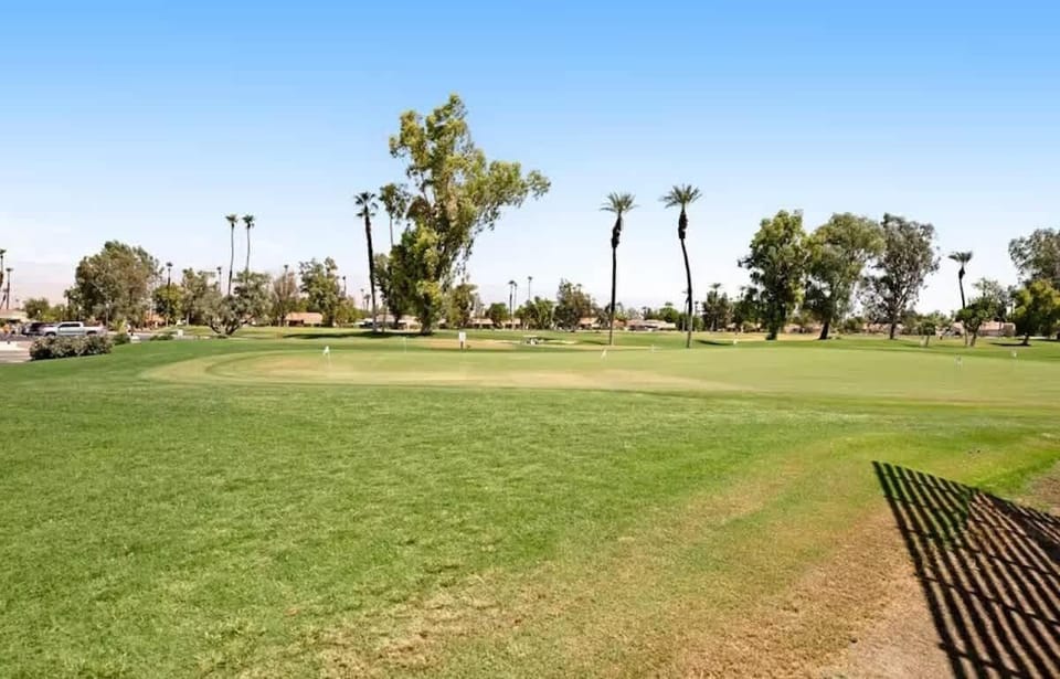 Peaceful green space with beautiful golf course views