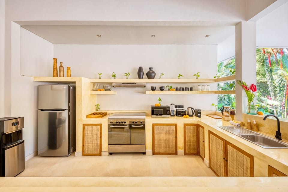 Villa, 3 Bedrooms, Pool View | Private kitchen | Electric kettle