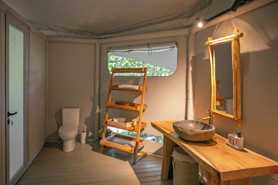 Comfort Twin Room, Lanai, Mountain View | Bathroom | Shower, hair dryer, slippers, towels