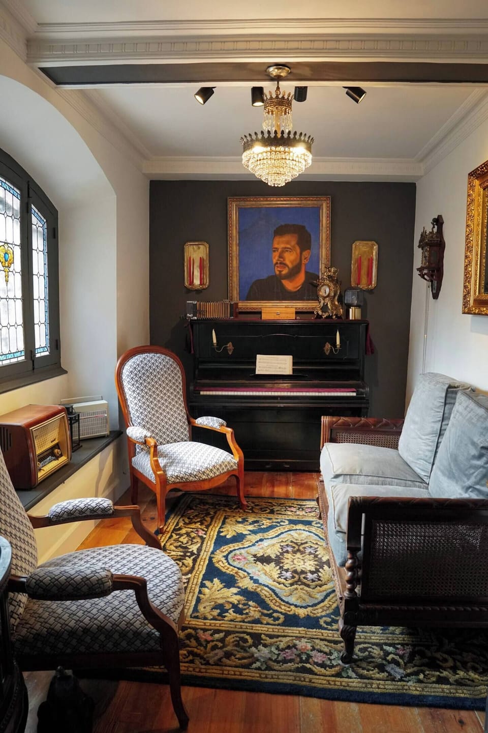 75-inch flat-screen TV with digital channels