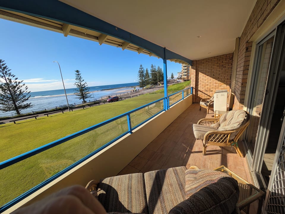 Relax in your sun lounge on the balcony