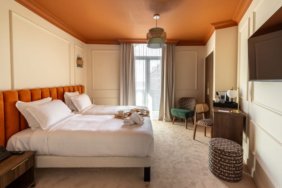 Superior Double or Twin Room, Balcony, Sea View | In-room safe, blackout drapes, soundproofing, iron/ironing board