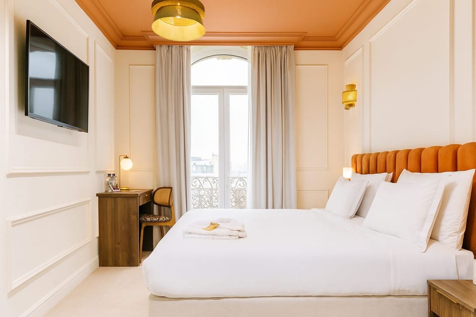 Classic Double Room, Balcony | In-room safe, blackout drapes, soundproofing, iron/ironing board