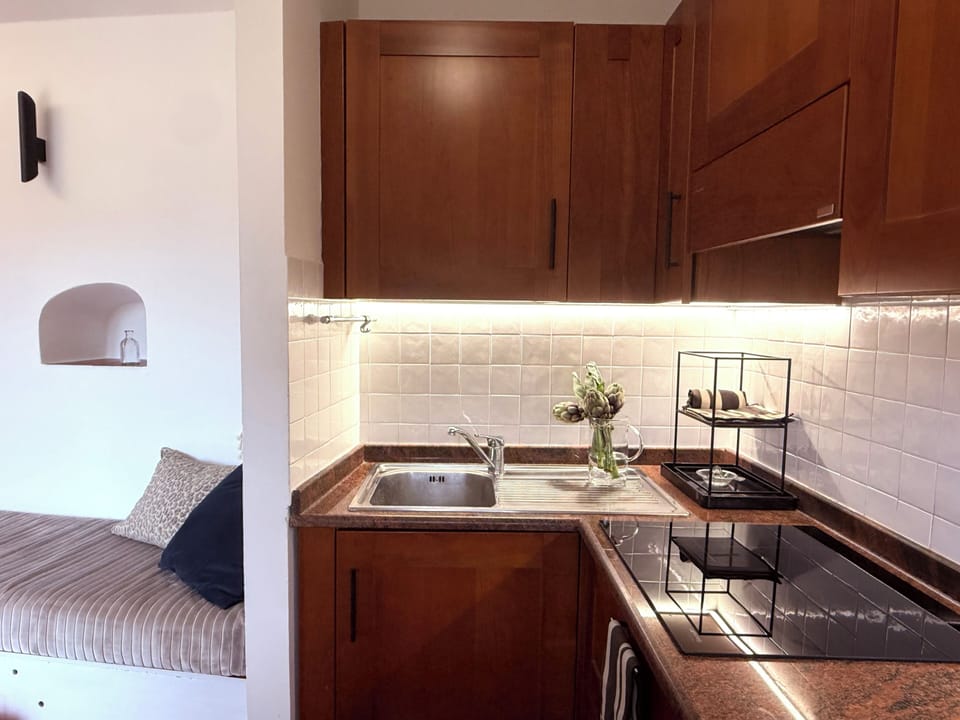 Apartment, Balcony, Sea View | Private kitchen