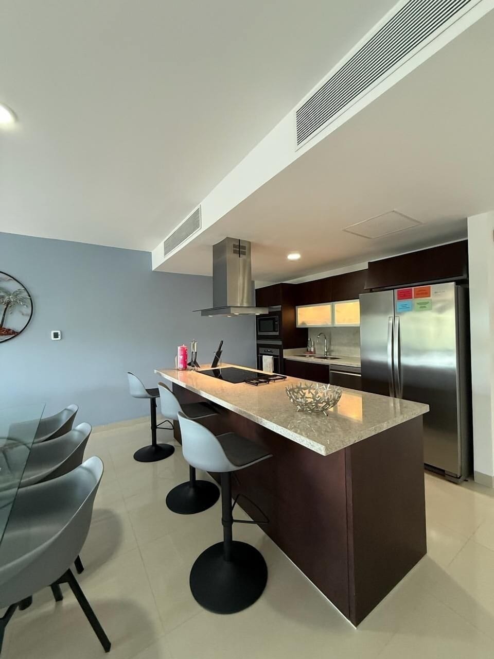 Indoors, Floor, Kitchen, Kitchen Island, Chair