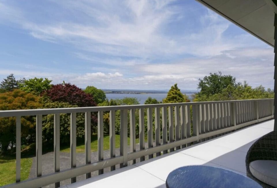Scenic lake views from the balcony
