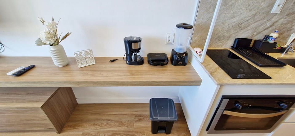Basic Apartment | Private kitchen | Fridge, stovetop, coffee/tea maker, blender