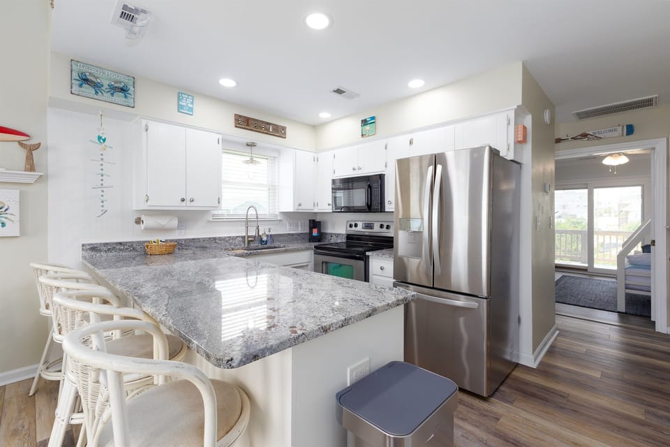 A bright, airy kitchen ideal for family meals and fun