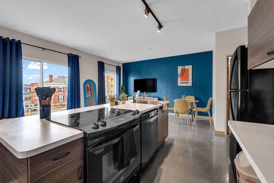 As you step into the kitchen, the clean lines and functional design make you eager to start cooking your favorite dishes.