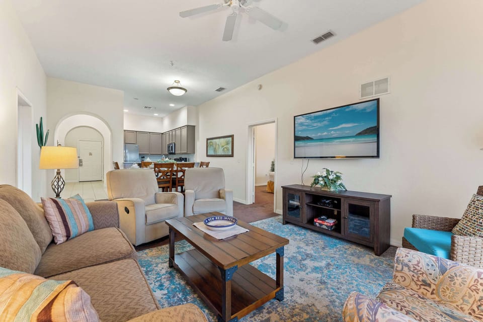 Condo, Multiple Beds, Balcony, Garden View (Peaceful Horizons at Caribe Cove) | Living area | 42-inch flat-screen TV with digital channels