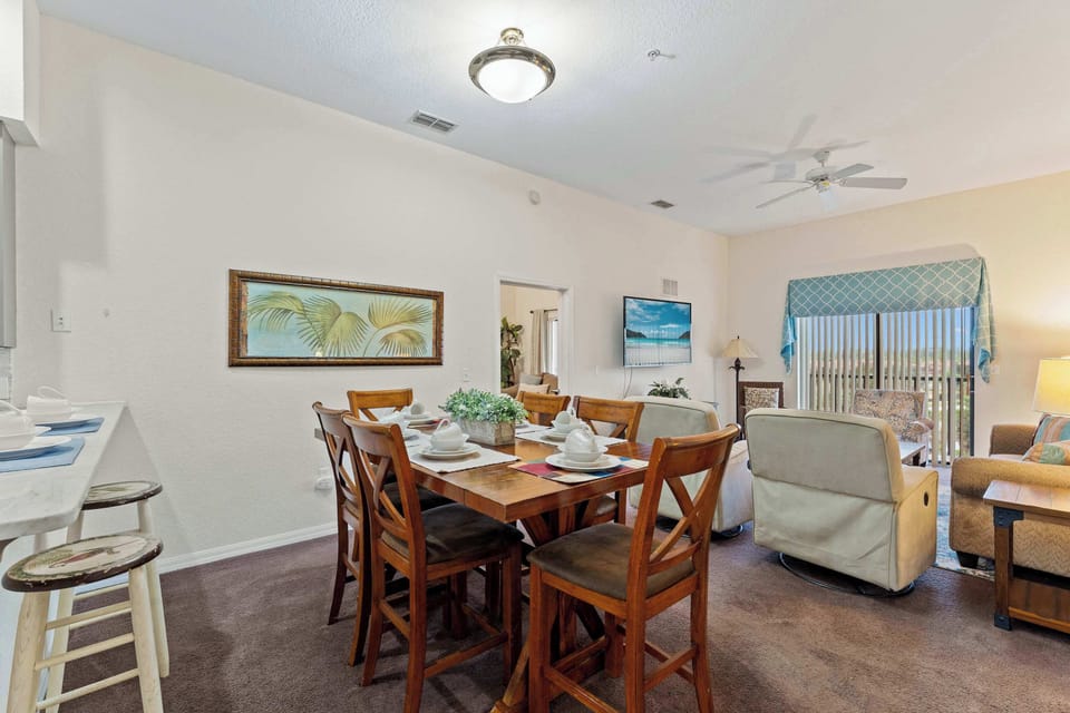 Condo, Multiple Beds, Balcony, Garden View (Peaceful Horizons at Caribe Cove) | Dining