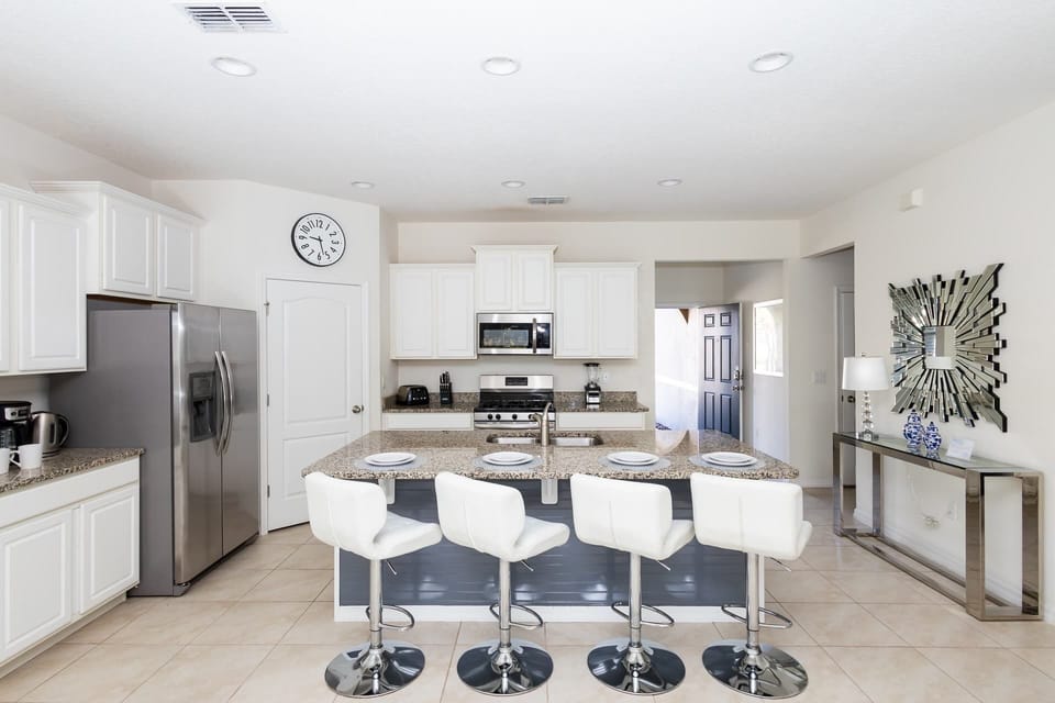 House, Multiple Beds, Pool Access, Pool View (Sun-Soaked At Solterra) | Private kitchen | Coffee/tea maker, fridge, microwave, oven