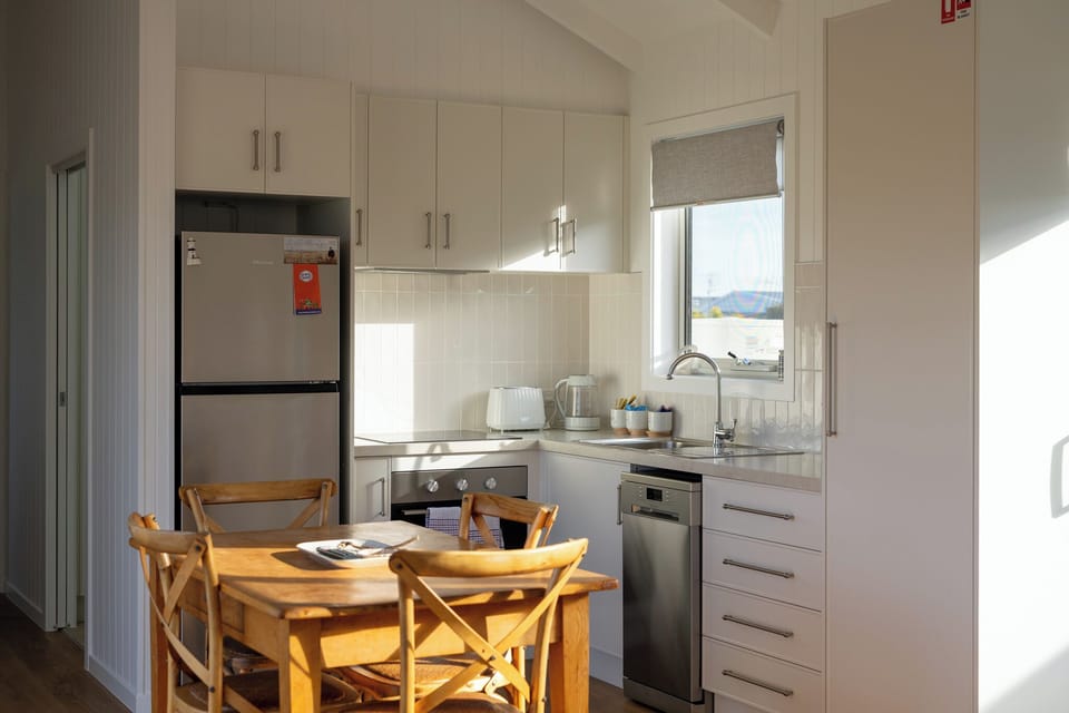 Crisp White Kitchen with Natural Light