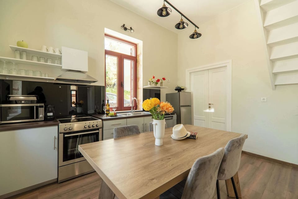 Spacious Kitchen Fully Stocked for Meals