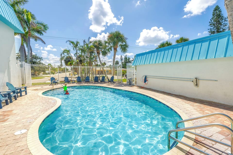 Tropical pool lounging (shared).