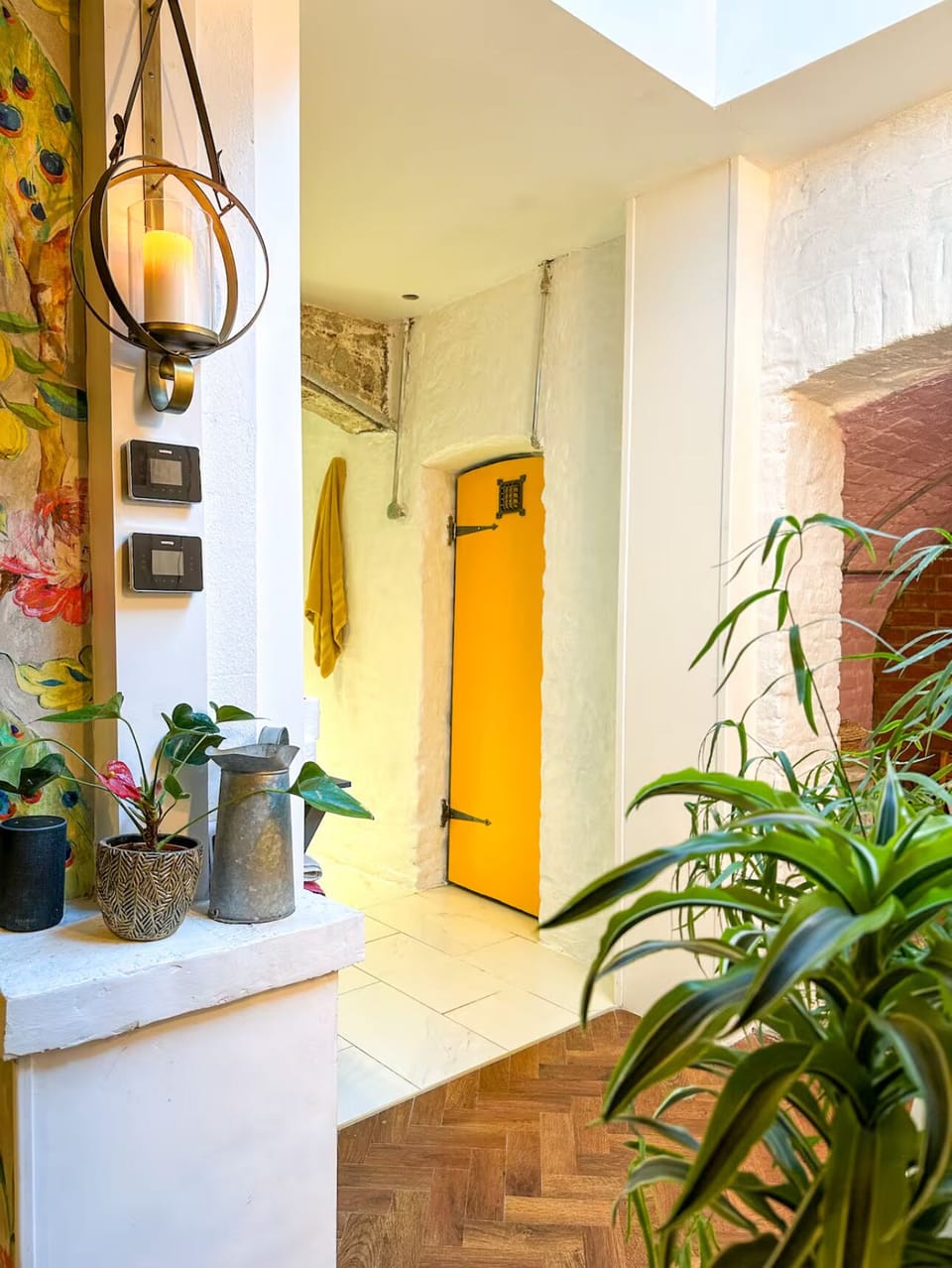 Yellow door is utility bunker