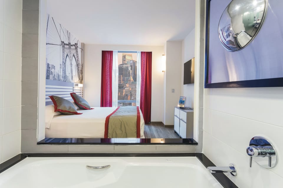 In-room safe, desk, iron/ironing board, free cribs/infant beds