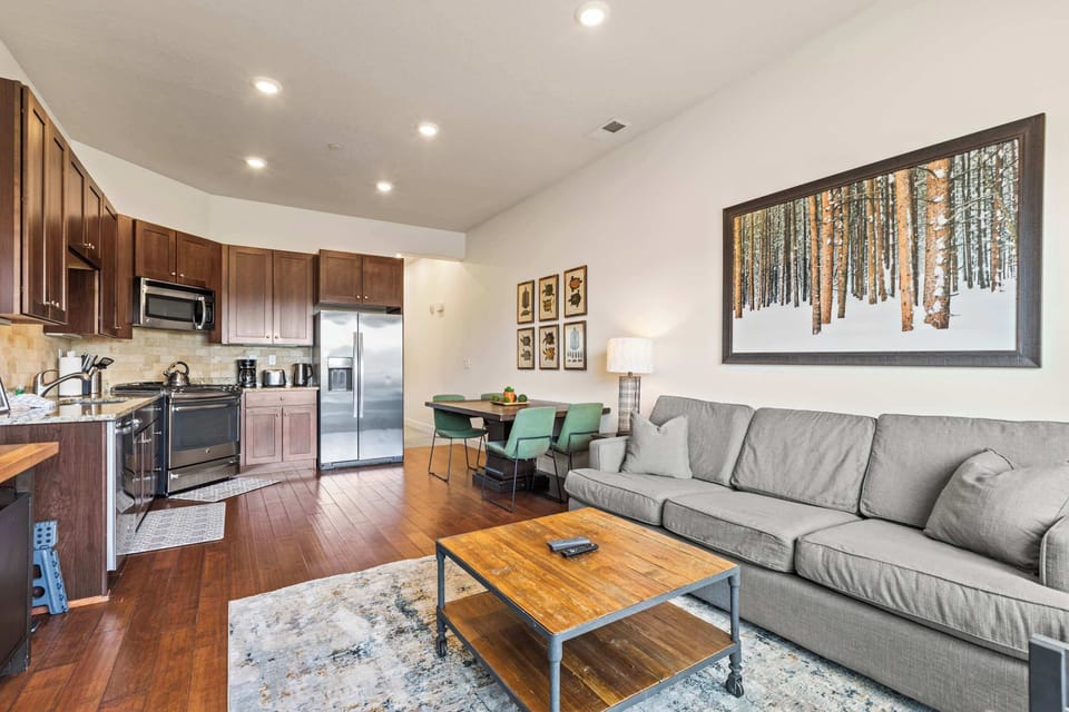 There is nothing more cozy than a couch, blanket and Big TV! 