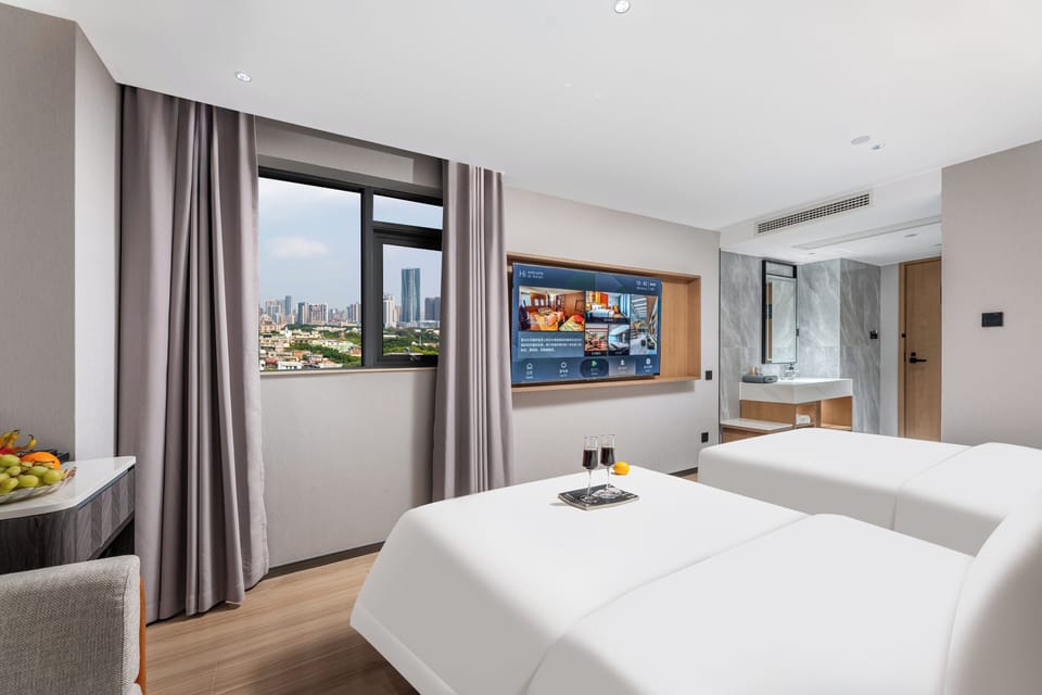 Blackout drapes, soundproofing, iron/ironing board, free WiFi