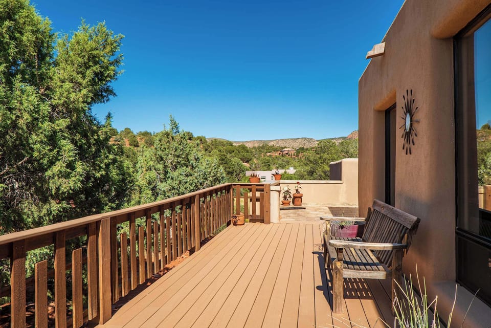 Relax on the deck and soak up the stunning Sedona sun.