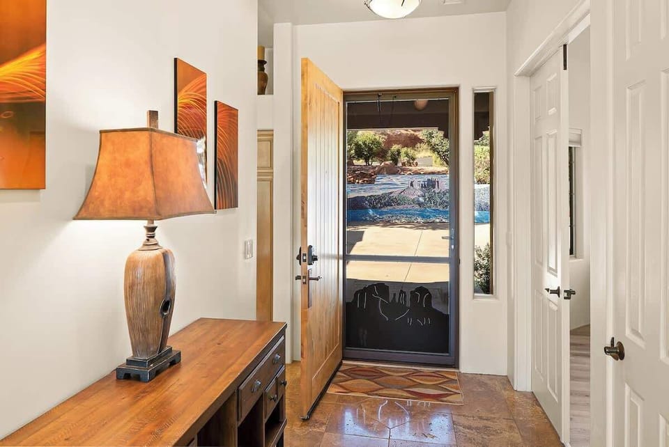 Front door and entryway.