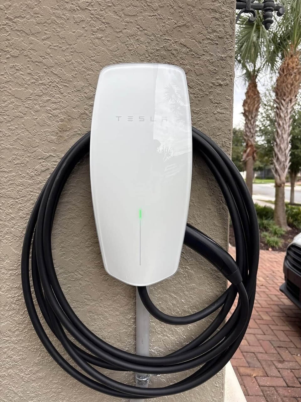 EV charging station available for convenient at-home charging
