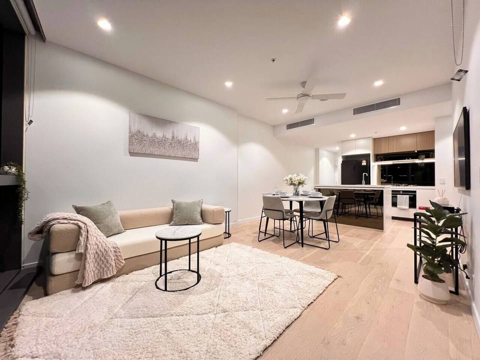 living room and dining