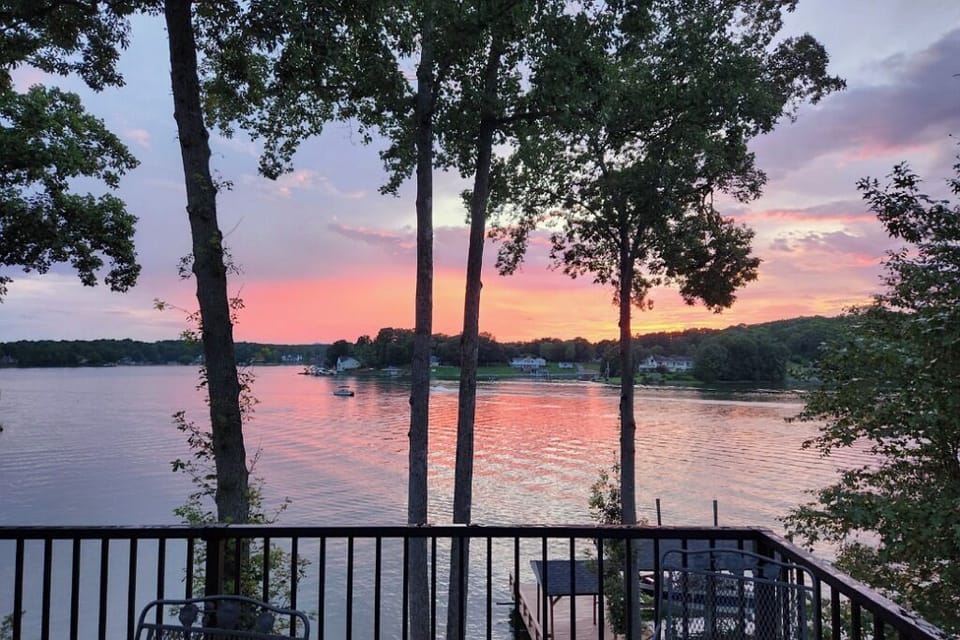 Sunset from the deck. Ever changing. Always beautiful!