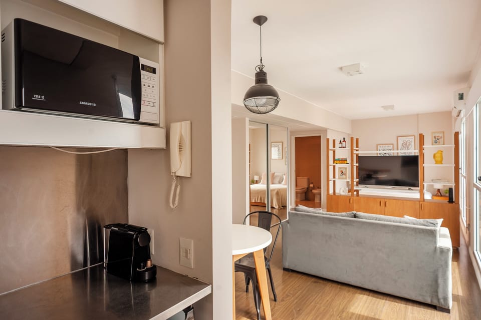 Classic Apartment, Balcony, City View | Private kitchen | Coffee/tea maker, electric kettle