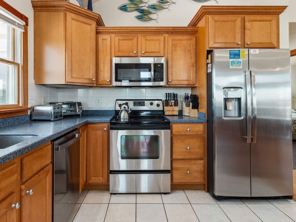 Whip up something delicious in the Kitchen with modern appliances.