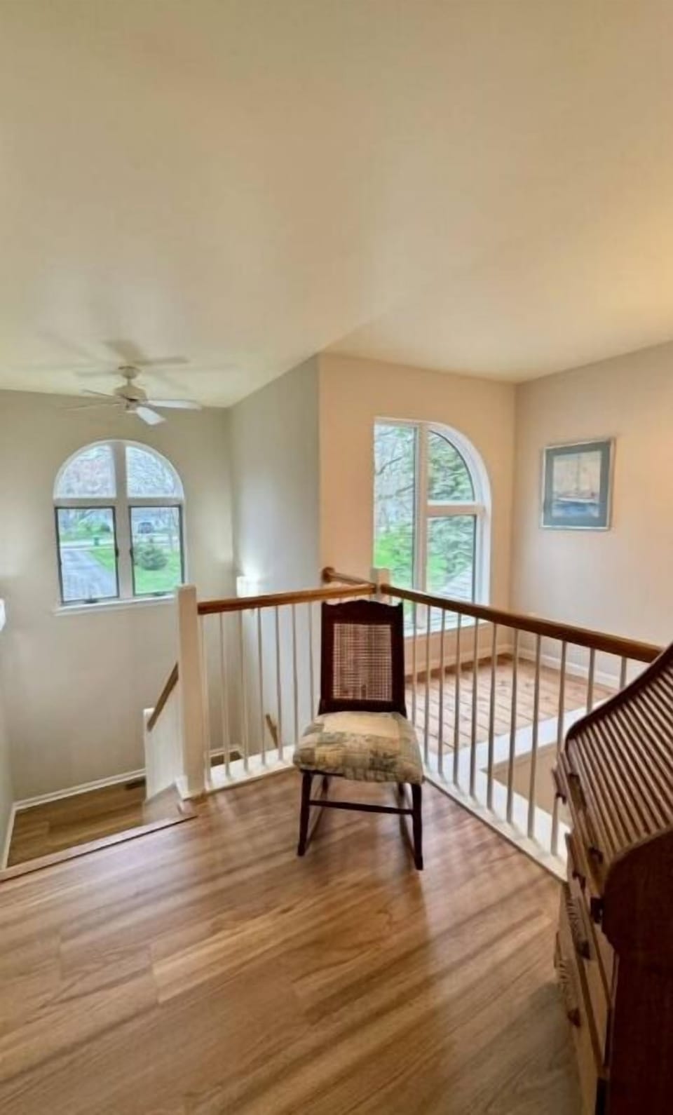 Light and bright upstairs landing
