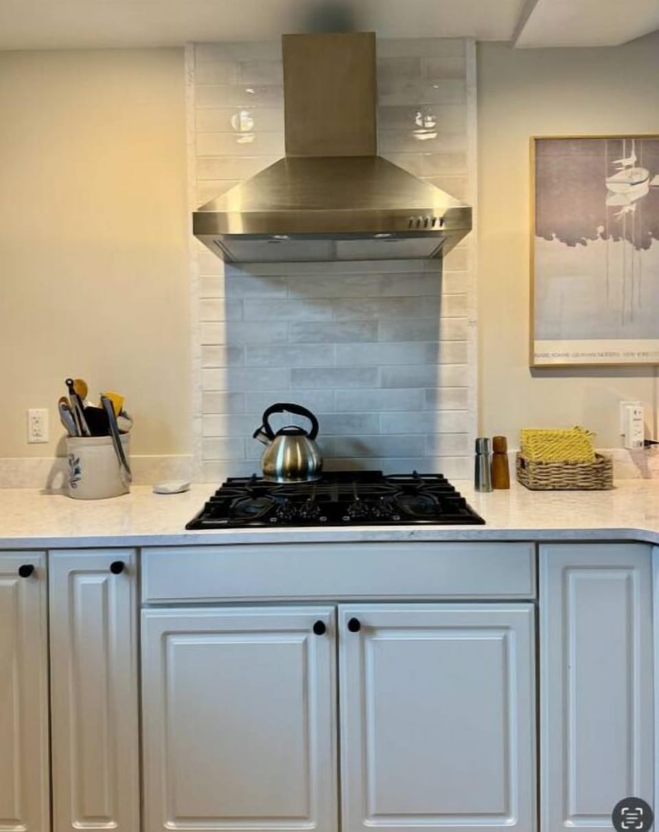 Newly updated kitchen is fun to cook and enetertain in