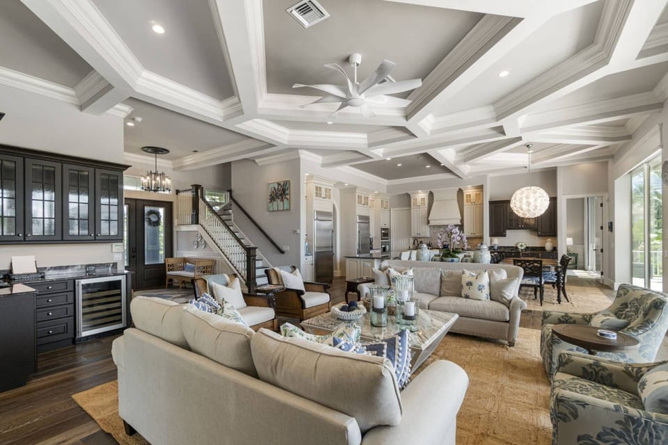 As you enter the double front doors, Inlet Escape is sure to impress with its expansiveness and attention to detail.