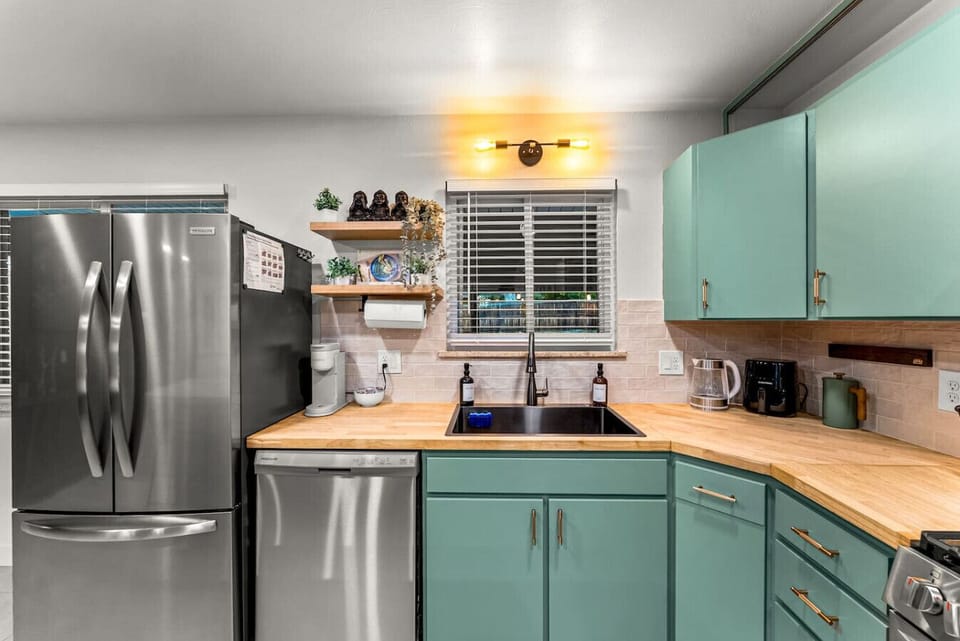 Fully equipped kitchen ready for your culinary creations