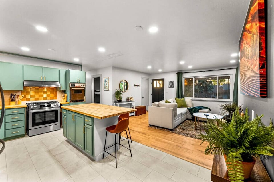 Fully equipped kitchen ready for your culinary creations