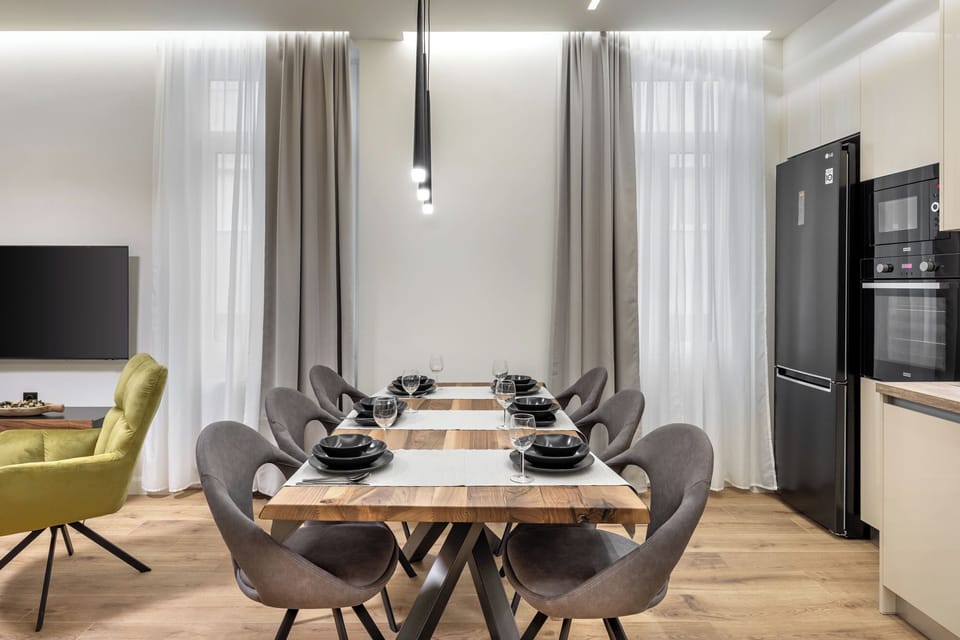 Deluxe Apartment, 2 Bedrooms, City View | In-room safe, soundproofing, iron/ironing board, free WiFi