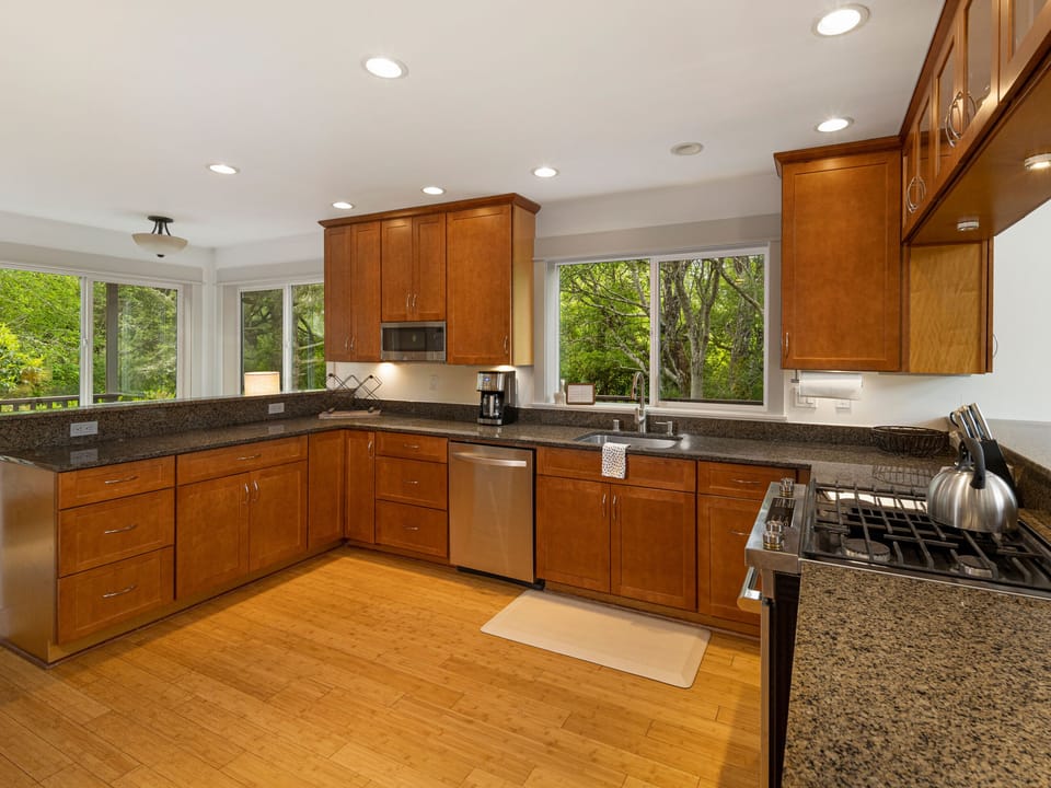 Fully stocked kitchen