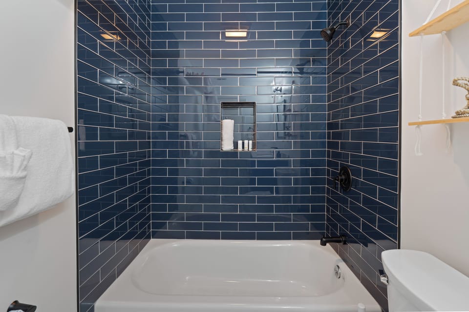 Shower and tub combo.