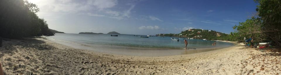 Local beach 7 mins away