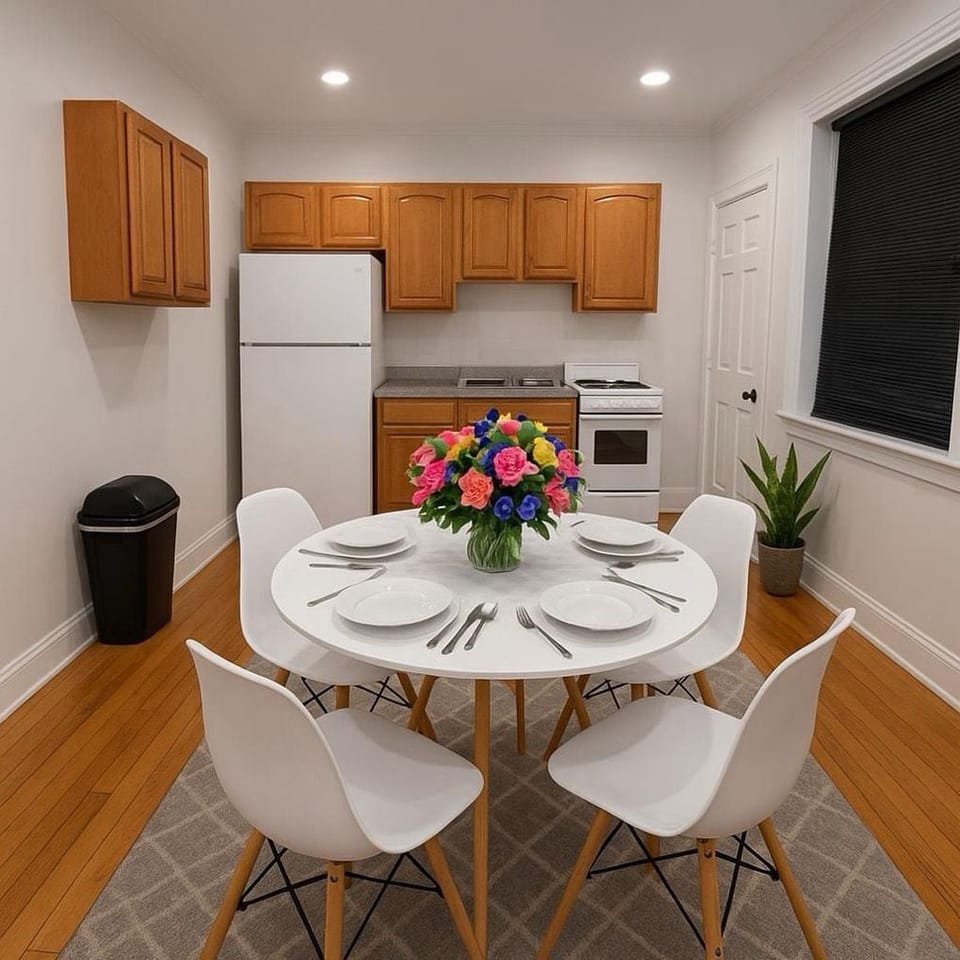 Cobbs Creek Queen Apartment 2nd Floor Rear - 207 | Private kitchen | Mini-fridge, microwave, stovetop, coffee/tea maker
