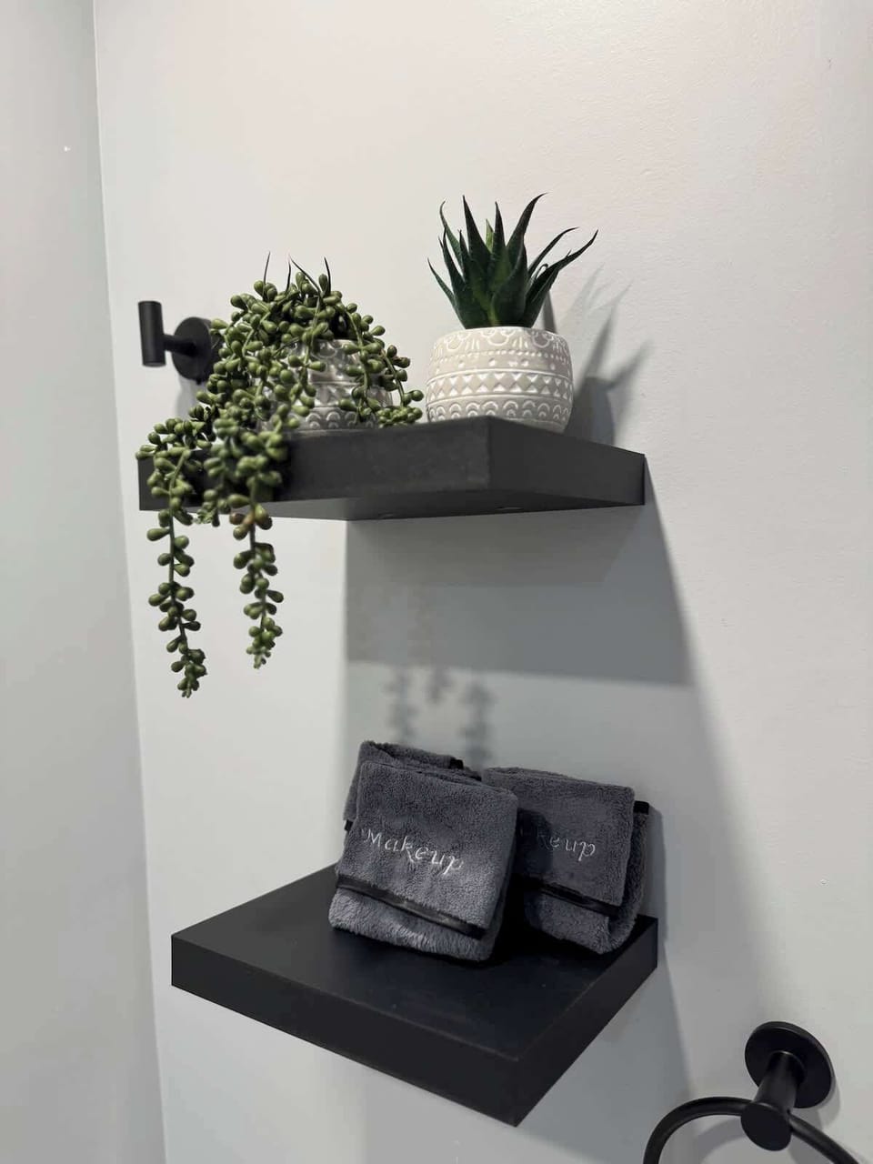 Shared bathroom with thoughtful touches for a stress-free stay.