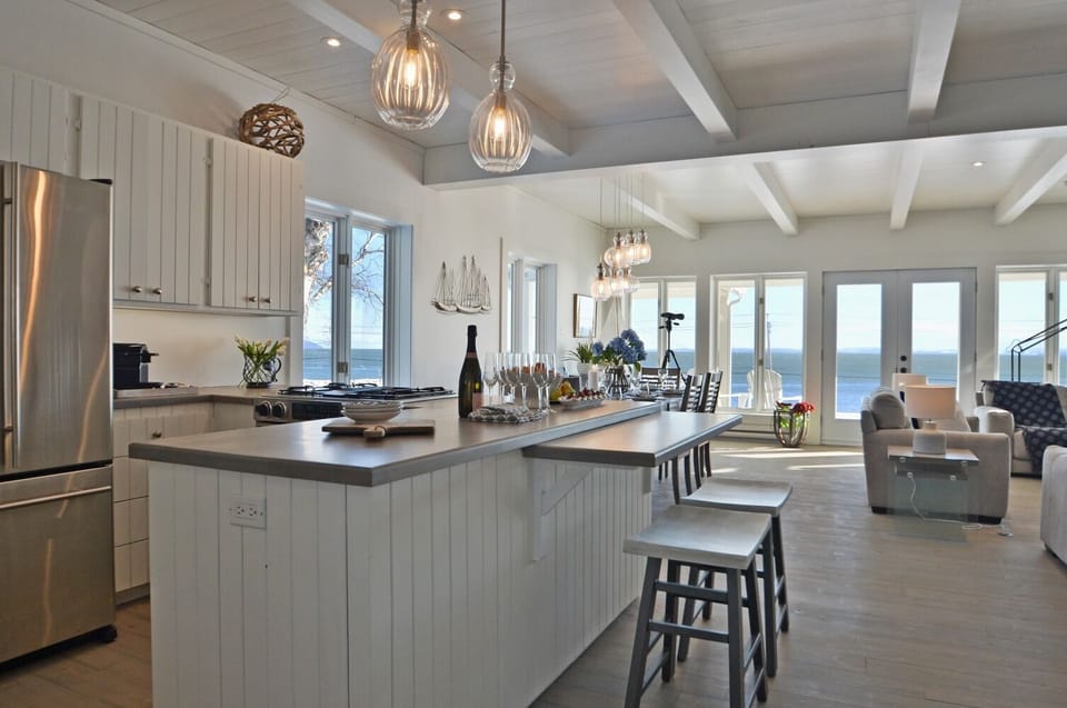 Kitchen and view