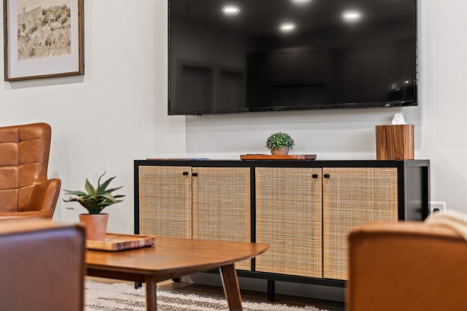 Catch a movie or stream your favorites on the smart TV