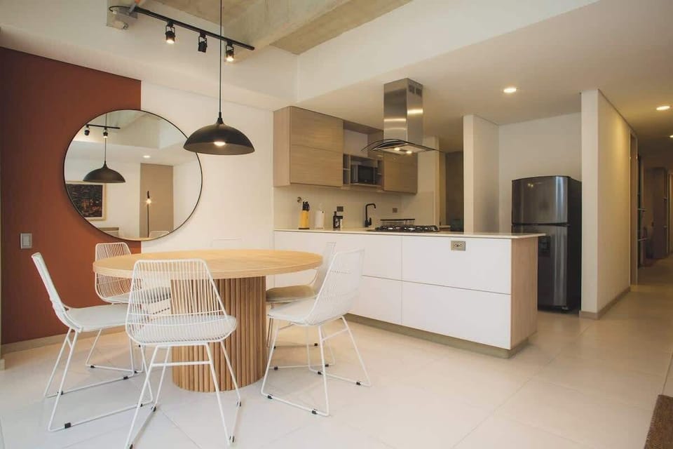 Apartment, Multiple Beds, Balcony, City View (Ekkos 301) | Private kitchen | Coffee/tea maker