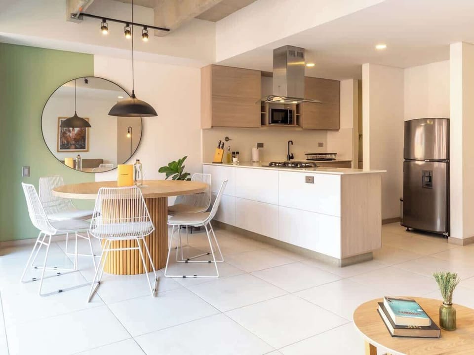 Apartment, Multiple Beds, Balcony, City View (Ekkos 401) | Private kitchen | Coffee/tea maker