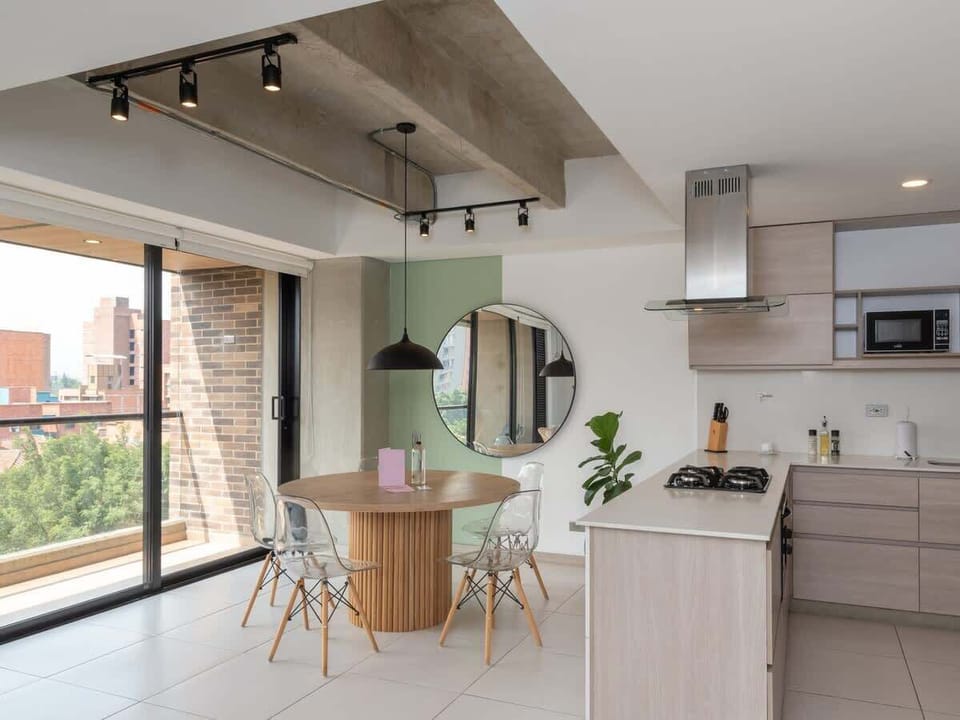 Apartment, Multiple Beds, Balcony, City View (Ekkos 701) | Private kitchen | Coffee/tea maker