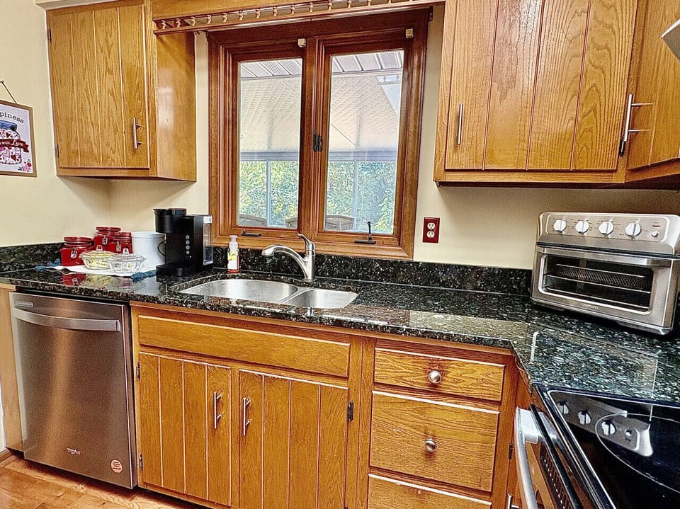 Fully stocked kitchen