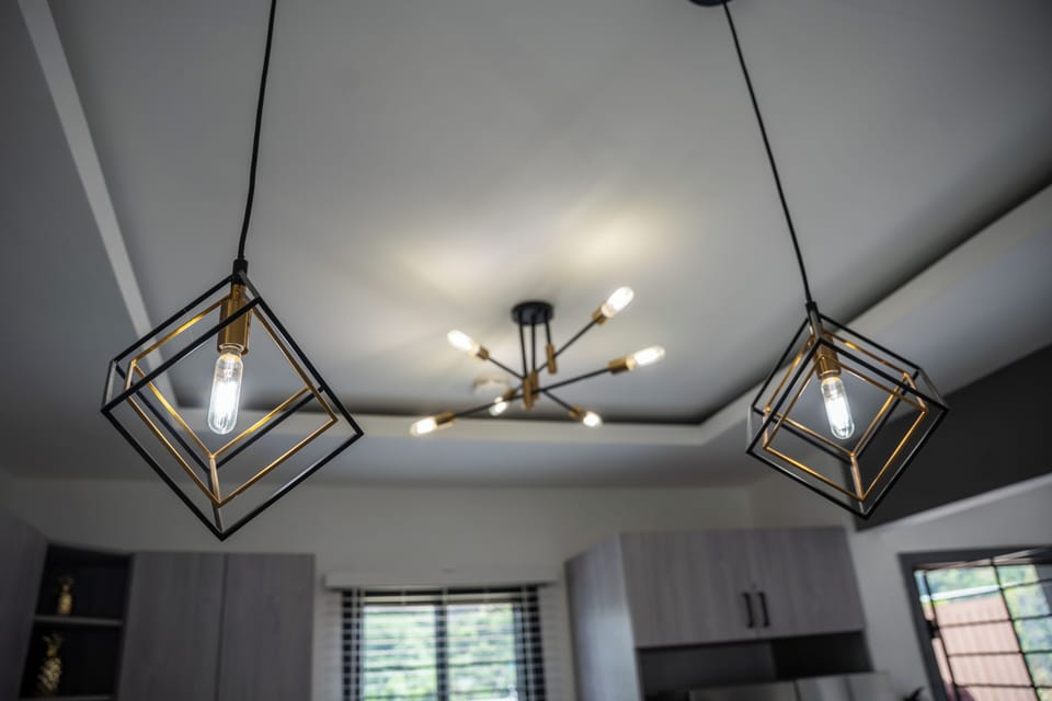 lights in the dining room