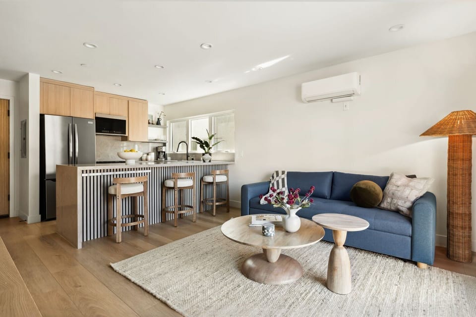 Modern furnishings.
